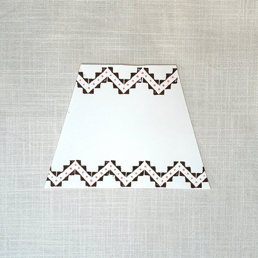 Aztec Tunnel Bespoke Lampshade, Two Tone