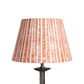 Striped orange lampshade