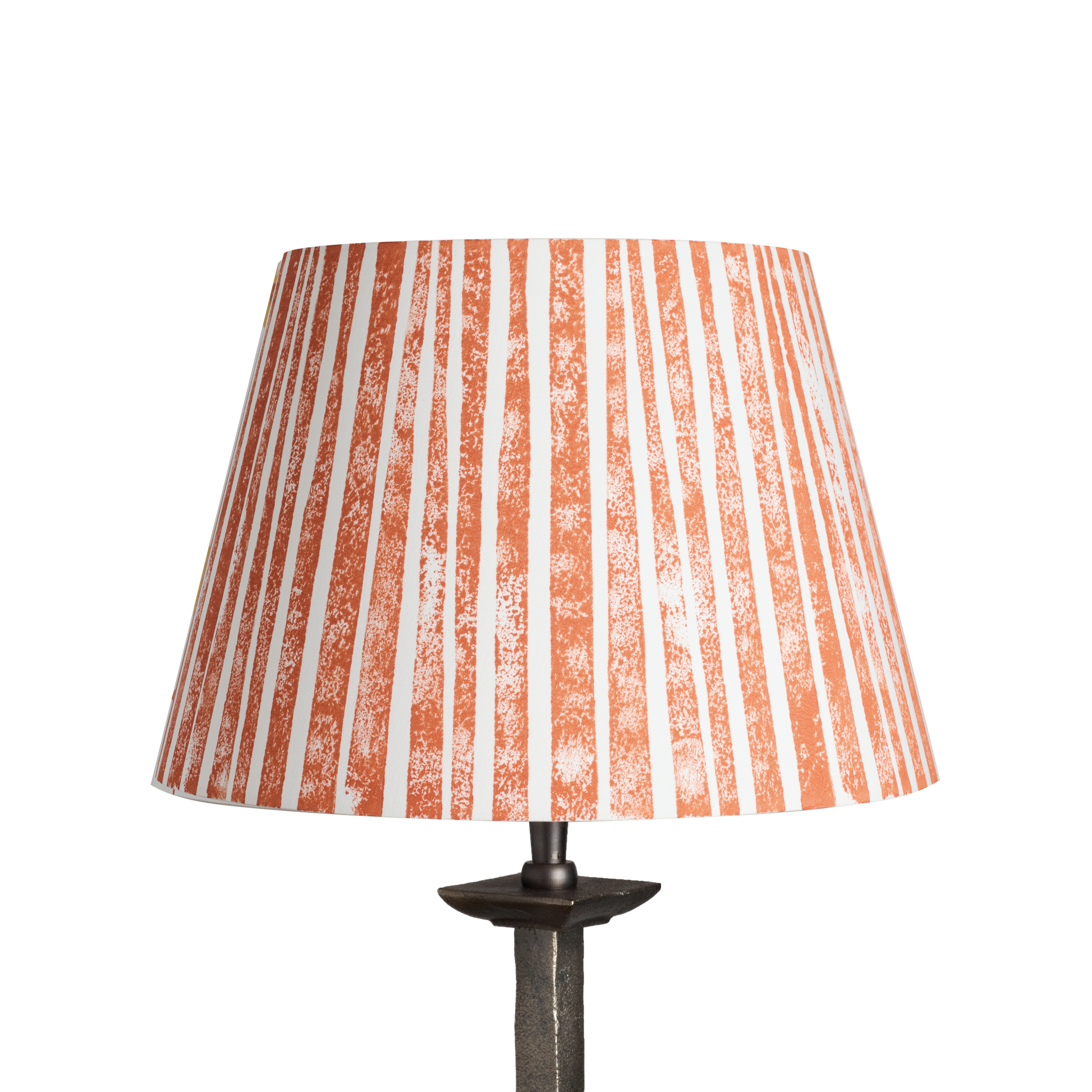 Striped orange lampshade