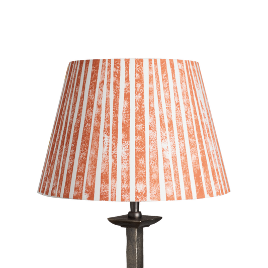 Striped orange lampshade