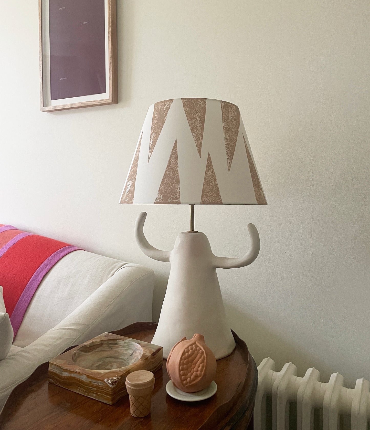 Tiger Tooth Lampshade, Pink